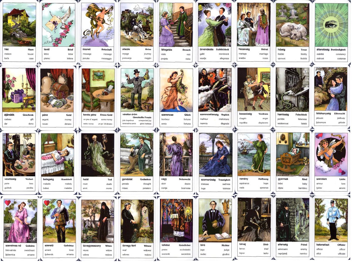 The Gypsy Cards (Zigeuner Wahrsagekarten) Cartomancy Tarot, Tea