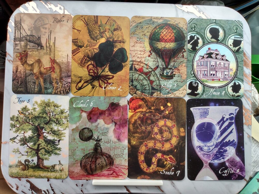 Cards 1 thru 8